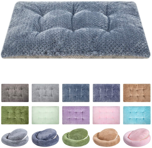 Fuzzy Deluxe Pet Beds, Super Plush Dog or Cat Beds Ideal for Dog Crates, Machine Wash & Dryer Friendly Animals & Pet Supplies > Pet Supplies > Cat Supplies > Cat Beds WONDER MIRACLE   
