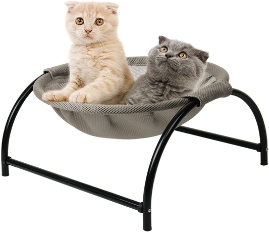 LOOBANI Cat Bed Hammock, Removable & Washable Elevated Pet Bed, Add Silicone Non-Slip Pads for Safe & Stable Protection of Floor, Suitable for Indoor & Outdoor Cat Chair for Kitty and Puppy Animals & Pet Supplies > Pet Supplies > Cat Supplies > Cat Furniture LOOBANI   