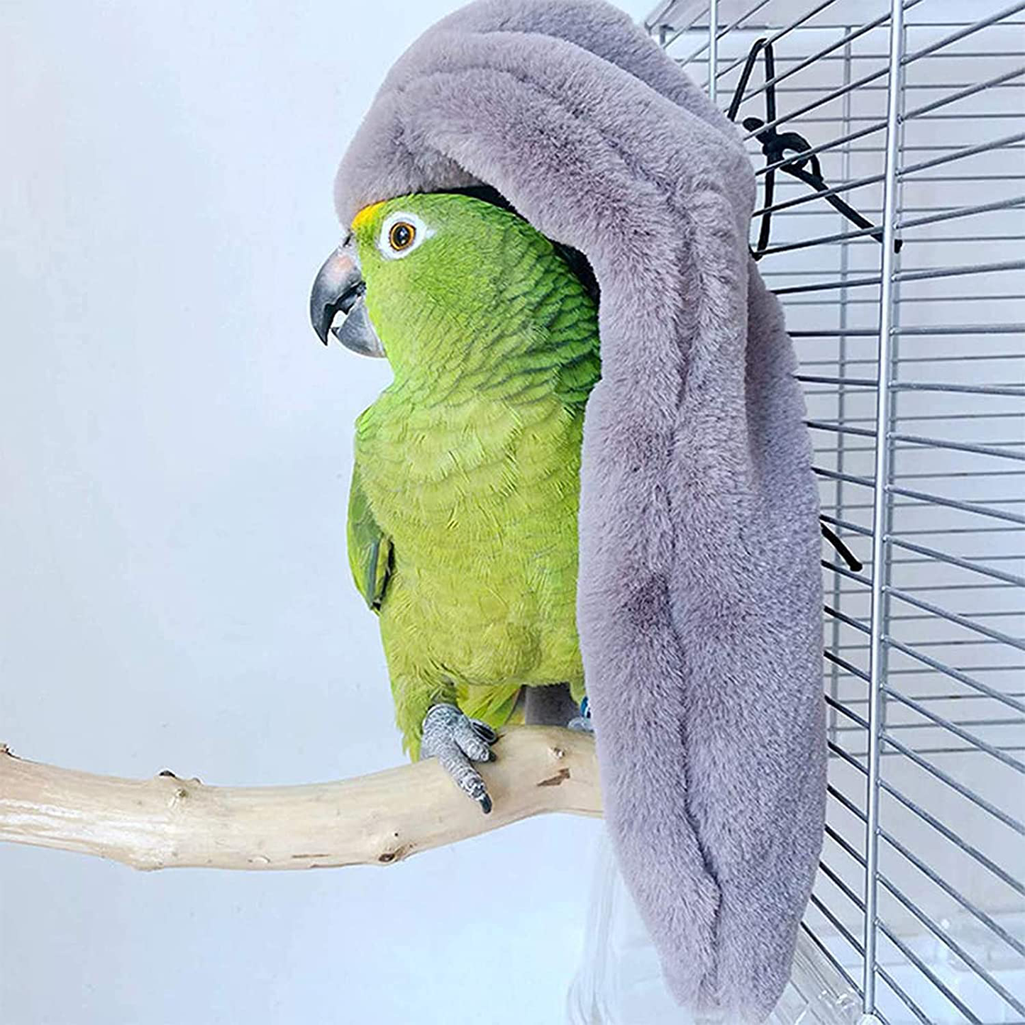 KOXHOX Comfort Corner Fleece Bird Blanket,Cuddle Nest Hanging Toy,Parrot Cage Snuggle Hut Warm Plush Bedding,Small Animals Shelter Plush Bedding for Parakeet Cockatiel Pigeon Animals & Pet Supplies > Pet Supplies > Bird Supplies > Bird Toys KOXHOX   