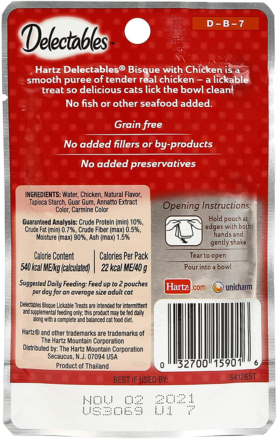 Hartz Delectables Non-Seafood Bisque Lickable Wet Cat Treats for Adult & Senior Cats, 12 Count Multiple Flavors Animals & Pet Supplies > Pet Supplies > Cat Supplies > Cat Treats Hartz   