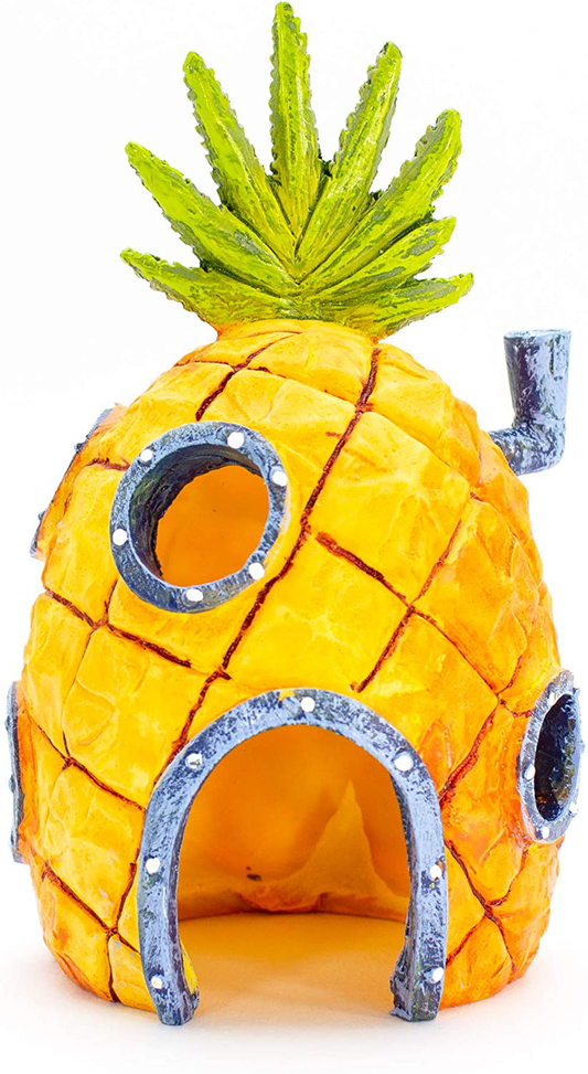 Penn-Plax Officially Licensed Nickelodeon Spongebob Aquarium Ornament – Spongebob’S Pineapple House - Perfect for Fish to Swim in and around - Full Color 6" Decoration Animals & Pet Supplies > Pet Supplies > Fish Supplies > Aquarium Decor Monster Pets   