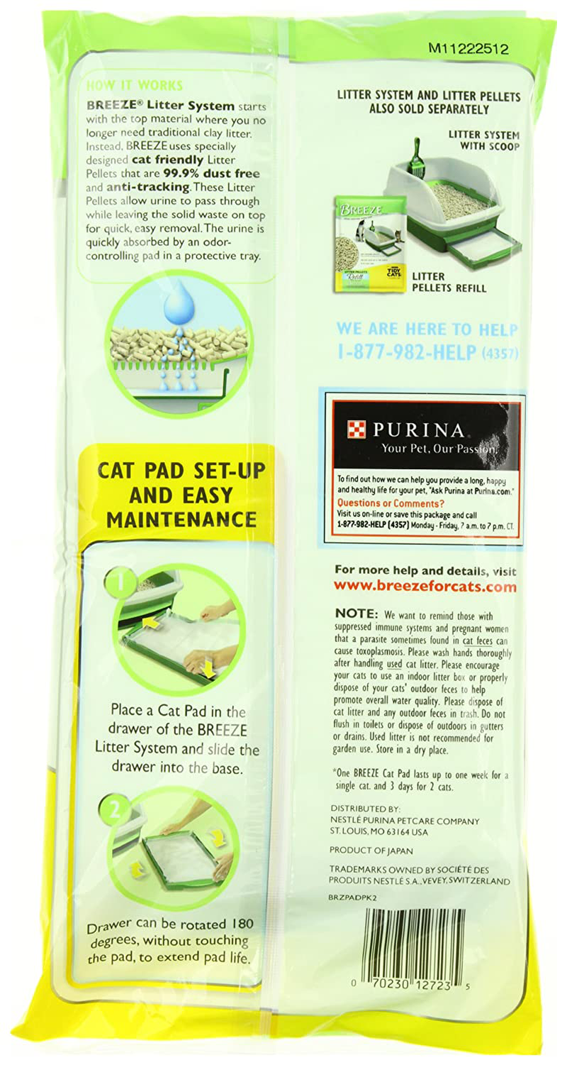 Breeze Tidy Cat Litter Pads 16.9"X11.4"(1 Pack of 4 Pads) Animals & Pet Supplies > Pet Supplies > Cat Supplies > Cat Litter Box Liners Tidy Cats   