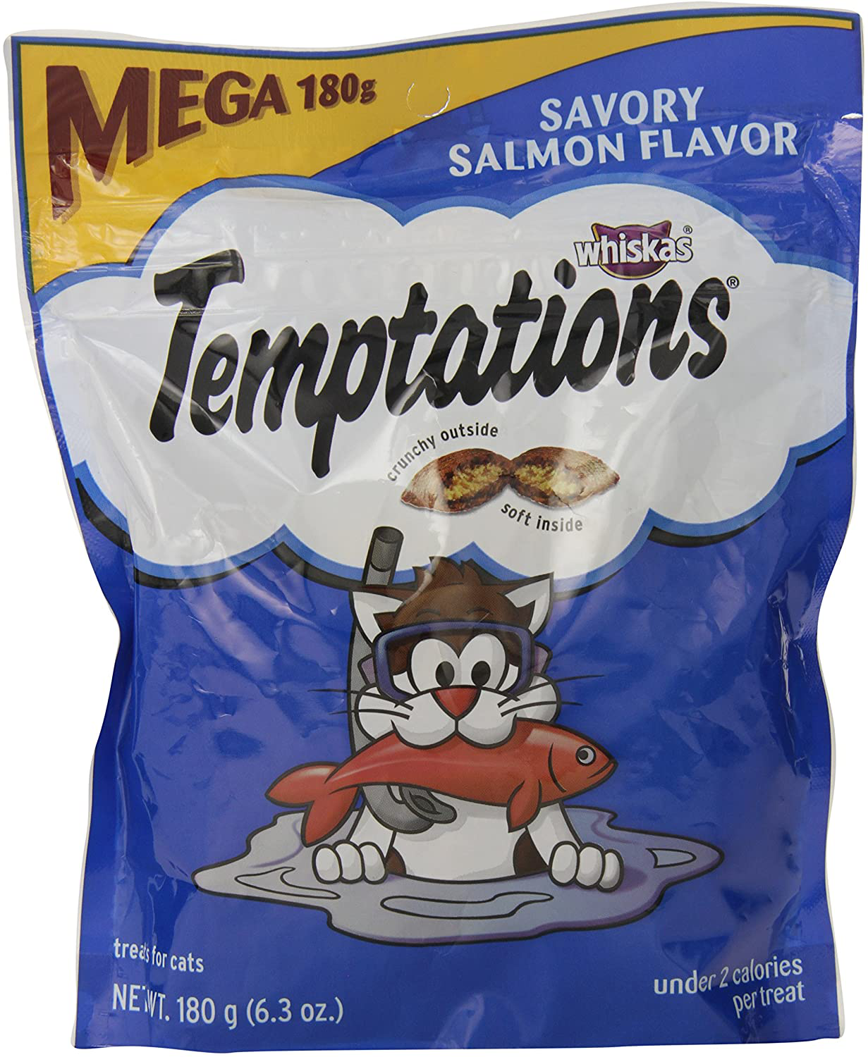 Whiskas Temptations Cat Treats-Savory Salmon Flavor(6.3 Oz) Animals & Pet Supplies > Pet Supplies > Cat Supplies > Cat Treats Temptations   