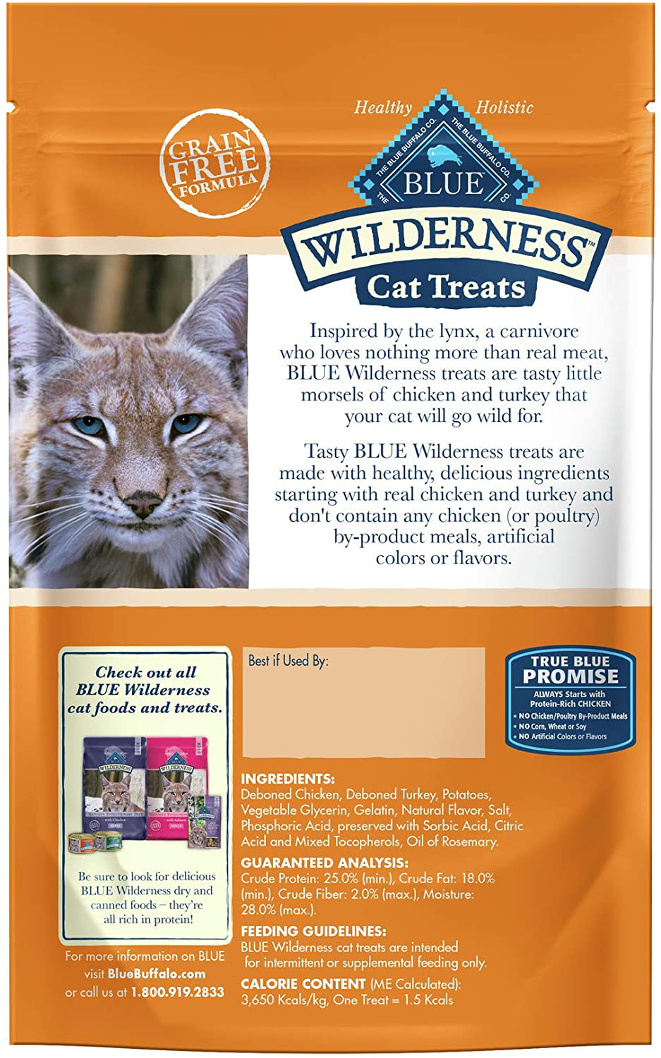 Blue Buffalo Wilderness Grain Free Soft-Moist Cat Treats Animals & Pet Supplies > Pet Supplies > Cat Supplies > Cat Treats Blue Buffalo   