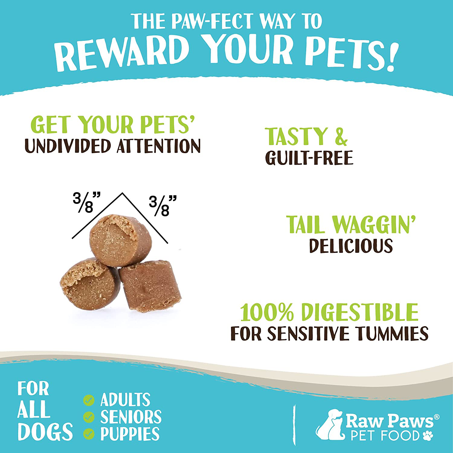 Raw Paws Pet Grain Free Soft Training Treats for Dogs Peanut Butter, 6 Oz - Made in USA - Natural Soft Puppy Training Treats - Low Calorie Small Dog Training Treats - Potty Training Treats Animals & Pet Supplies > Pet Supplies > Small Animal Supplies > Small Animal Treats Raw Paws   