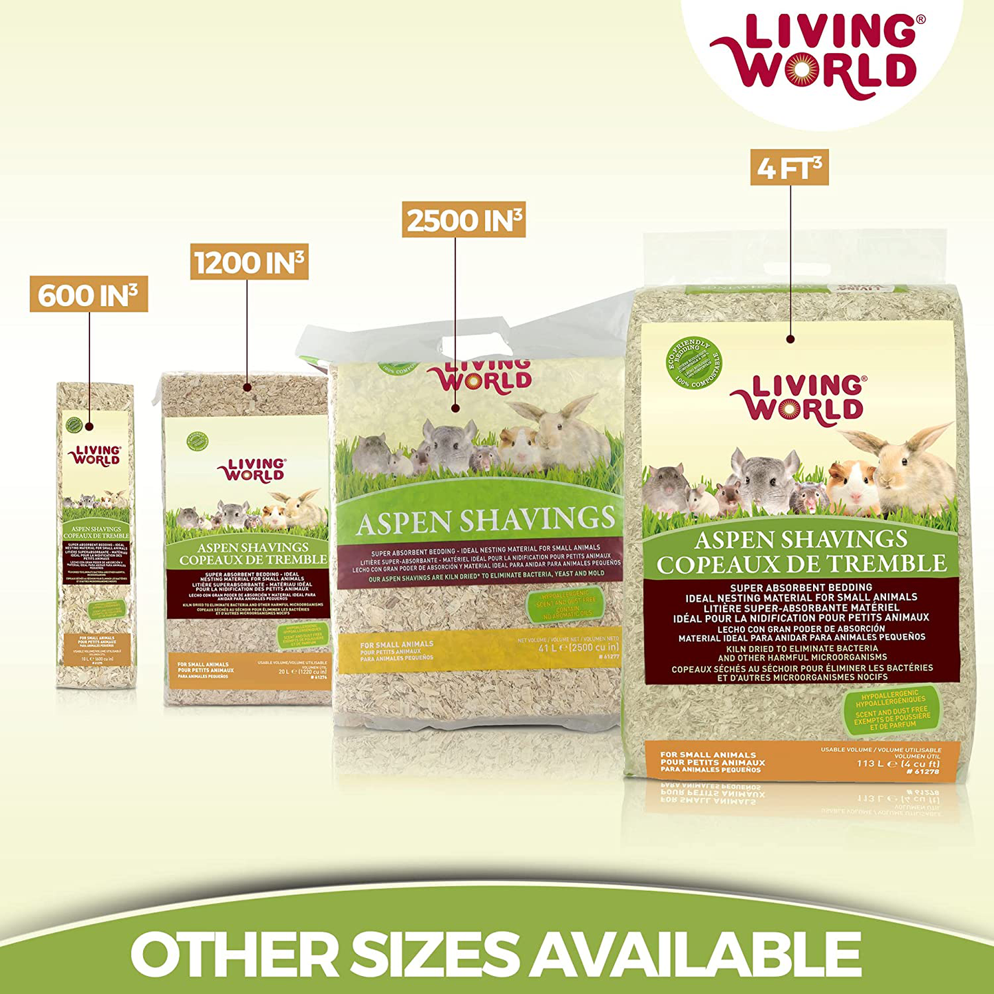 Living World Small Animal Bedding Material Animals & Pet Supplies > Pet Supplies > Small Animal Supplies > Small Animal Bedding Living World   