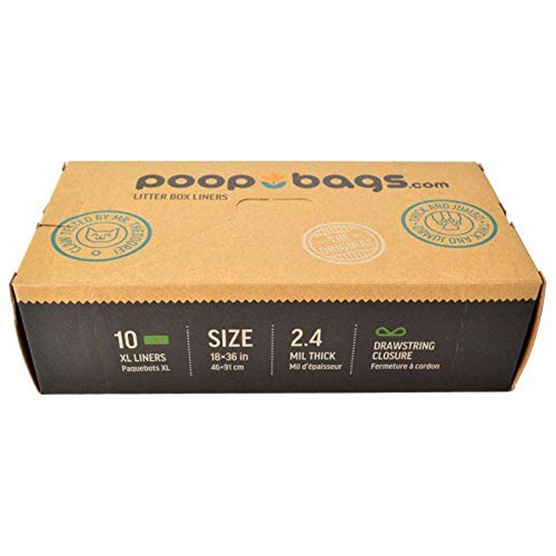 Poopbags Litter Box Liners 10/Pack (4 Pack) Animals & Pet Supplies > Pet Supplies > Cat Supplies > Cat Litter Box Liners PoopBags   