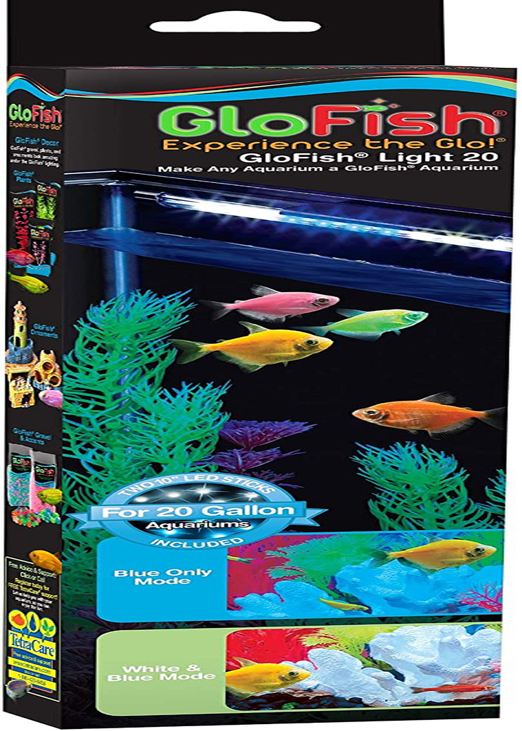 Glofish Blue & White LED Stick Light for Various Aquariums Animals & Pet Supplies > Pet Supplies > Fish Supplies > Aquarium Lighting GloFish 20 gallon  