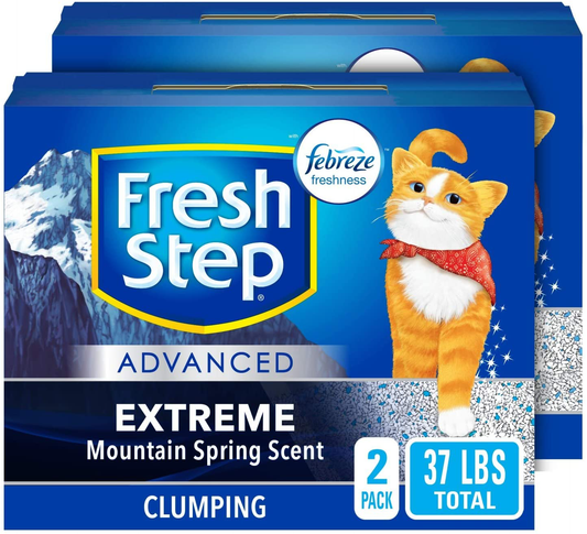 Fresh Step Advanced Clumping Cat Litter Animals & Pet Supplies > Pet Supplies > Cat Supplies > Cat Litter Fresh Step Advanced Extreme 37 lb 