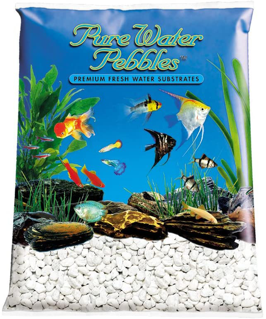 Pure Water Pebbles Aquarium Gravel, 25-Pound, Platinum White Frost Animals & Pet Supplies > Pet Supplies > Fish Supplies > Aquarium Gravel & Substrates Pure Water Pebbles   