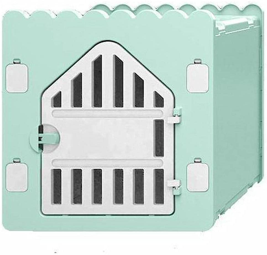 Dog House and Cat House without Metal Screw Puppy House Easy to Assemble and Disassemble Plastic Durable Waterproof Kennel Pet House for Dogs and Cats Animals & Pet Supplies > Pet Supplies > Dog Supplies > Dog Houses FIRE WOLF Green  