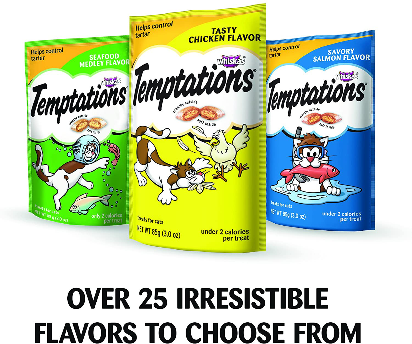 Temptations Classic Cat Treats Seafood Medley Flavor, 16 Oz. Tub Animals & Pet Supplies > Pet Supplies > Cat Supplies > Cat Treats Temptations   