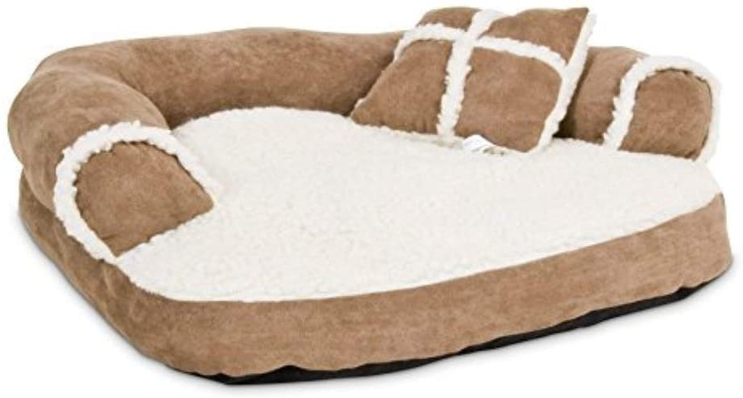 Petmate Aspen Pet Sofa Bed with Pillow for Comfort and Support - One Size - Assorted Colors