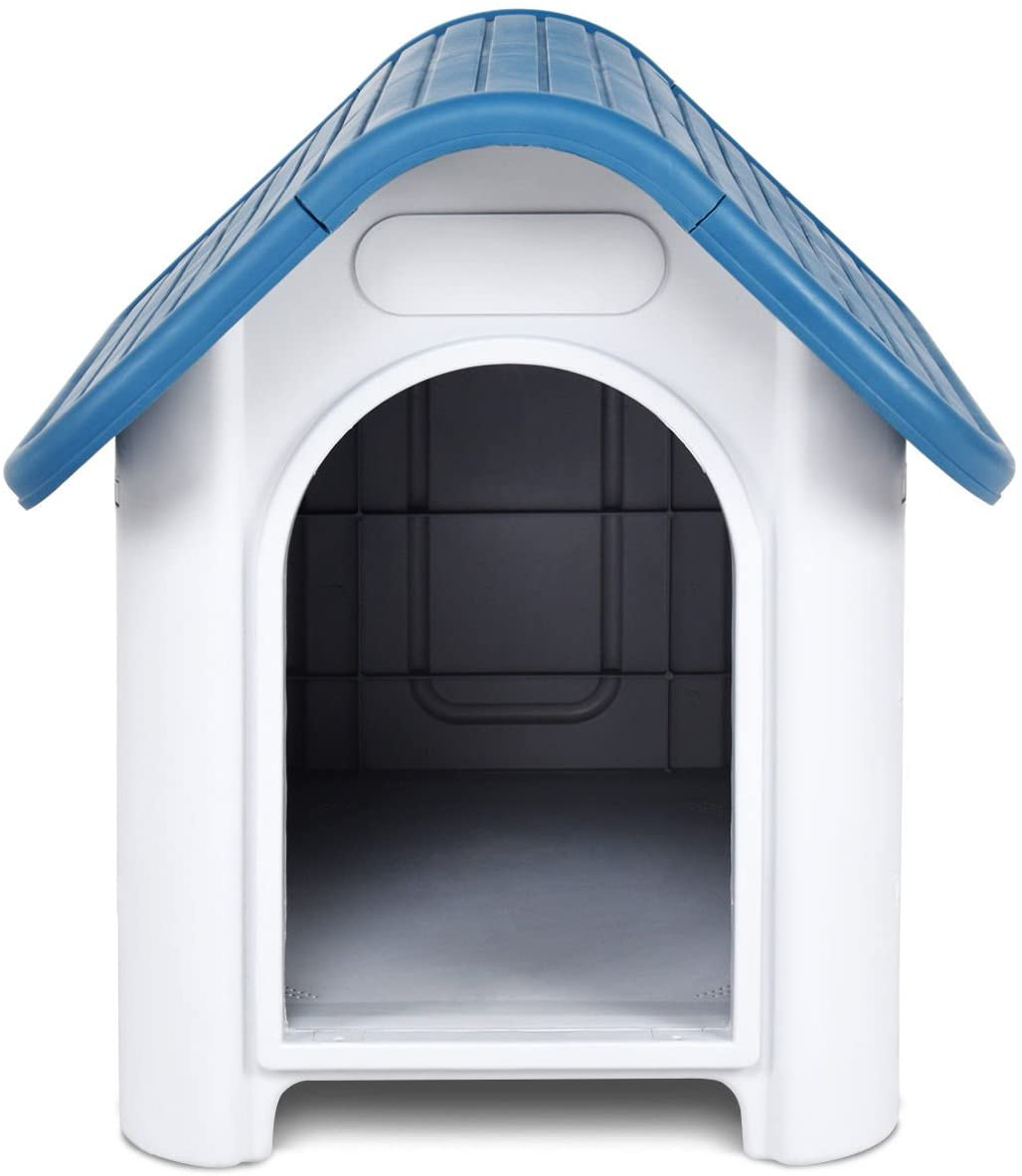 Magshion up to 20 Lb Plastic Outdoor Dog House Pet at Kennel Puppy Shelter