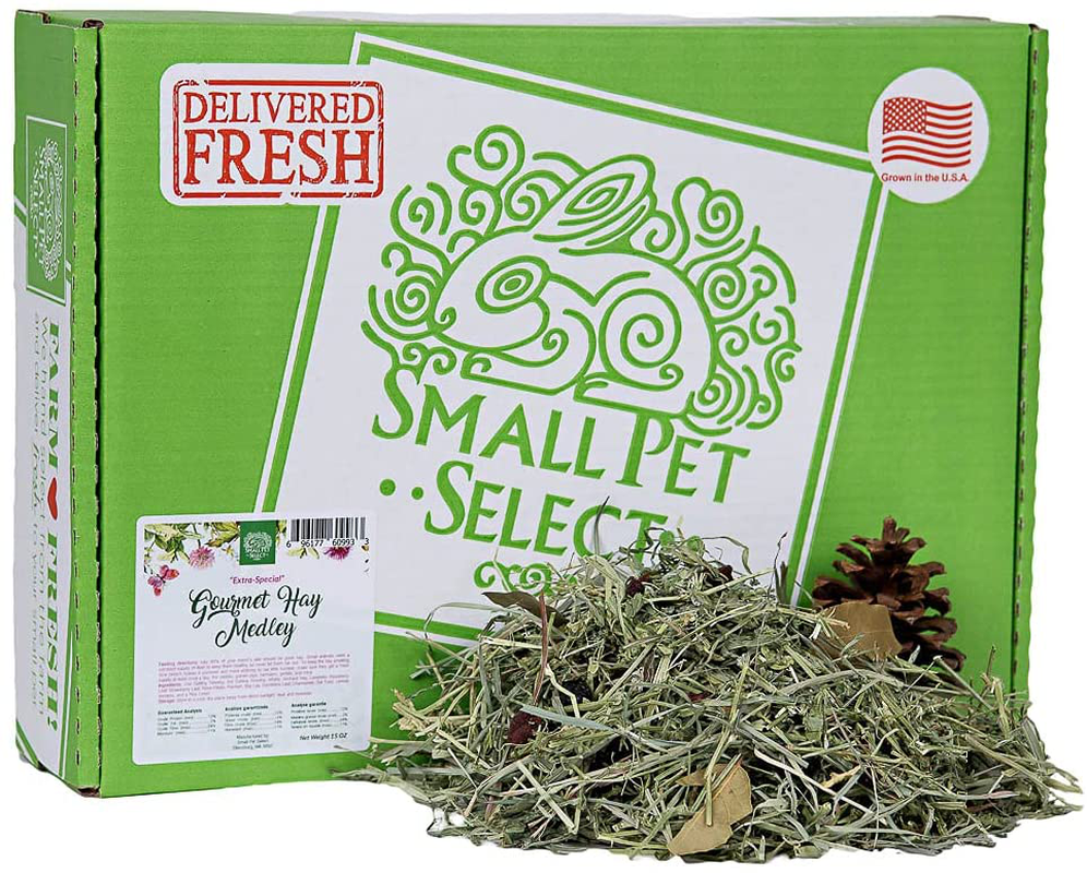 Small Pet Select - Gourmet Hay Pet Food, Exclusive Treat Hay, Flowers, and Herb Blend, for Rabbits, Guinea Pigs, Small Animals, 2Lb Animals & Pet Supplies > Pet Supplies > Small Animal Supplies > Small Animal Treats Small Pet Select   