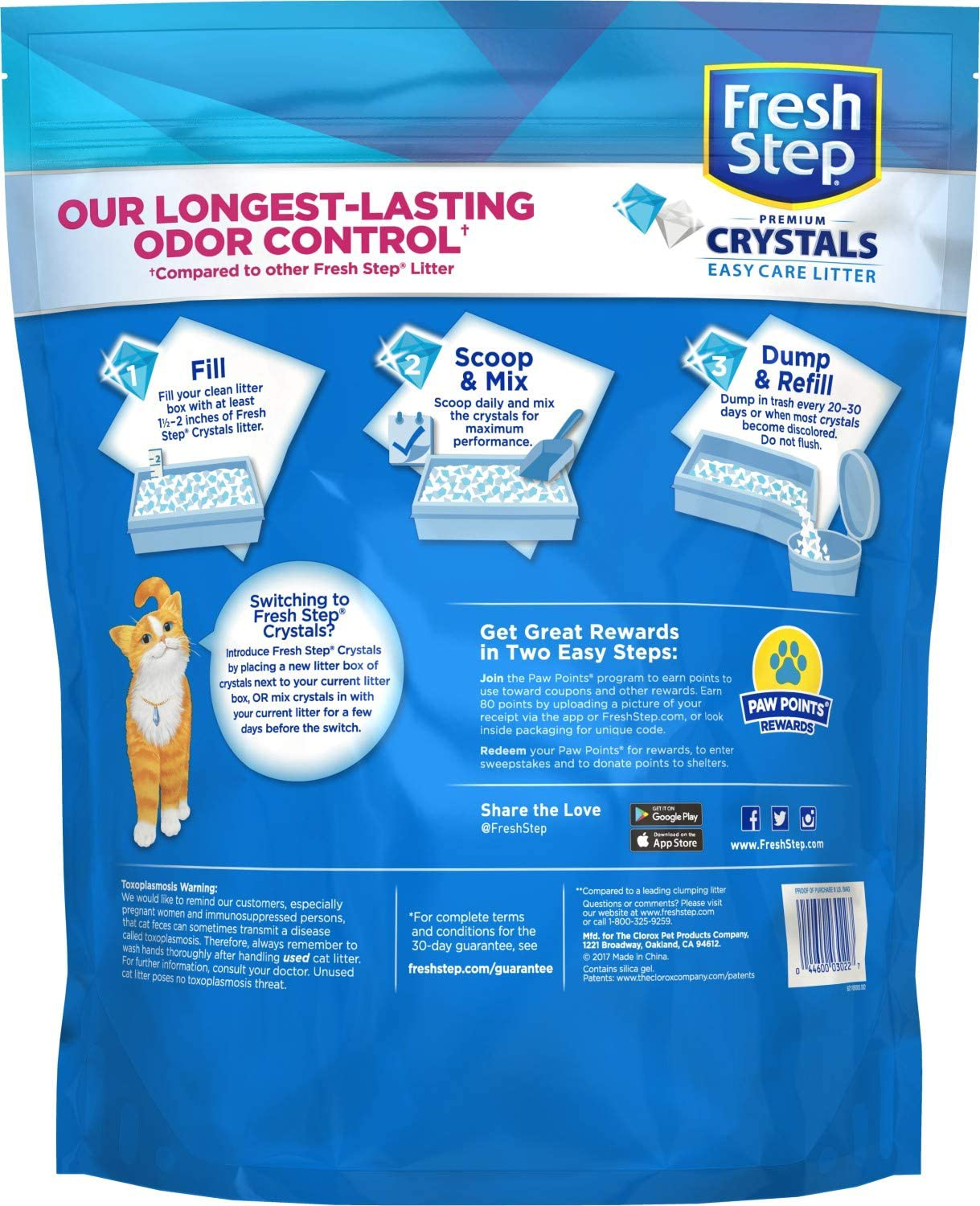 Fresh Step Crystals, Premium Cat Litter, Scented, 16 Pounds (2 Pack of 8 Lb Bags) Animals & Pet Supplies > Pet Supplies > Cat Supplies > Cat Litter Fresh Step   