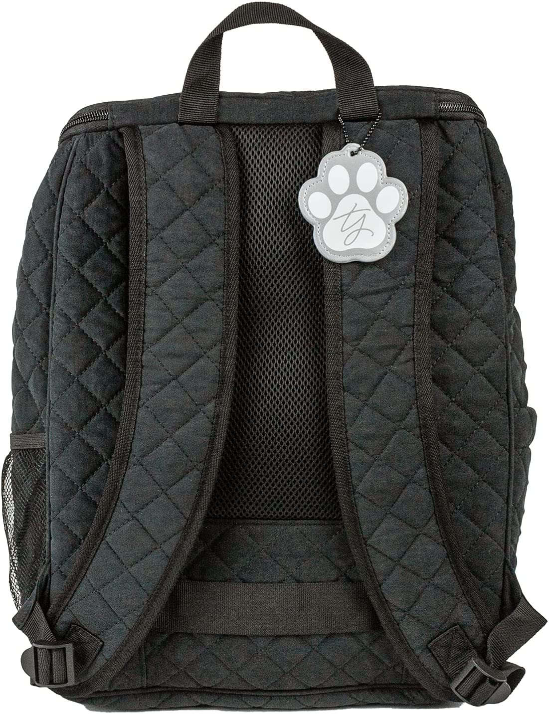 Trisha Yearwood Pet Collection Travel Backpack, Pet Travel Backpack for Supplies, Pet Essentials Backpack, Black