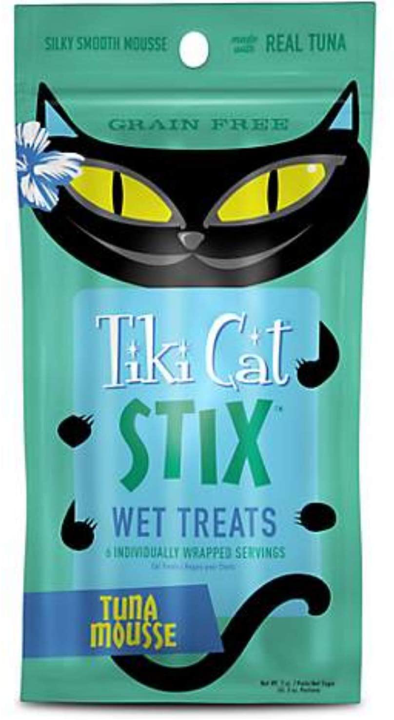Tiki 759220 3 Oz Stix Tuna Mousse Cat Treats - Case of 12