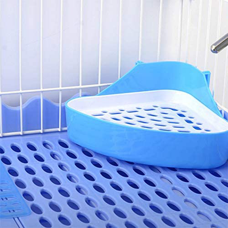 Kathson Bunny Litter Box, Guinea Pig Litter Tray Ferret Potty Training Corner Litter Pan Cage Cleaner Litter Scooper for Chinchillas Drawf Rabbits Animals & Pet Supplies > Pet Supplies > Small Animal Supplies > Small Animal Bedding kathson   