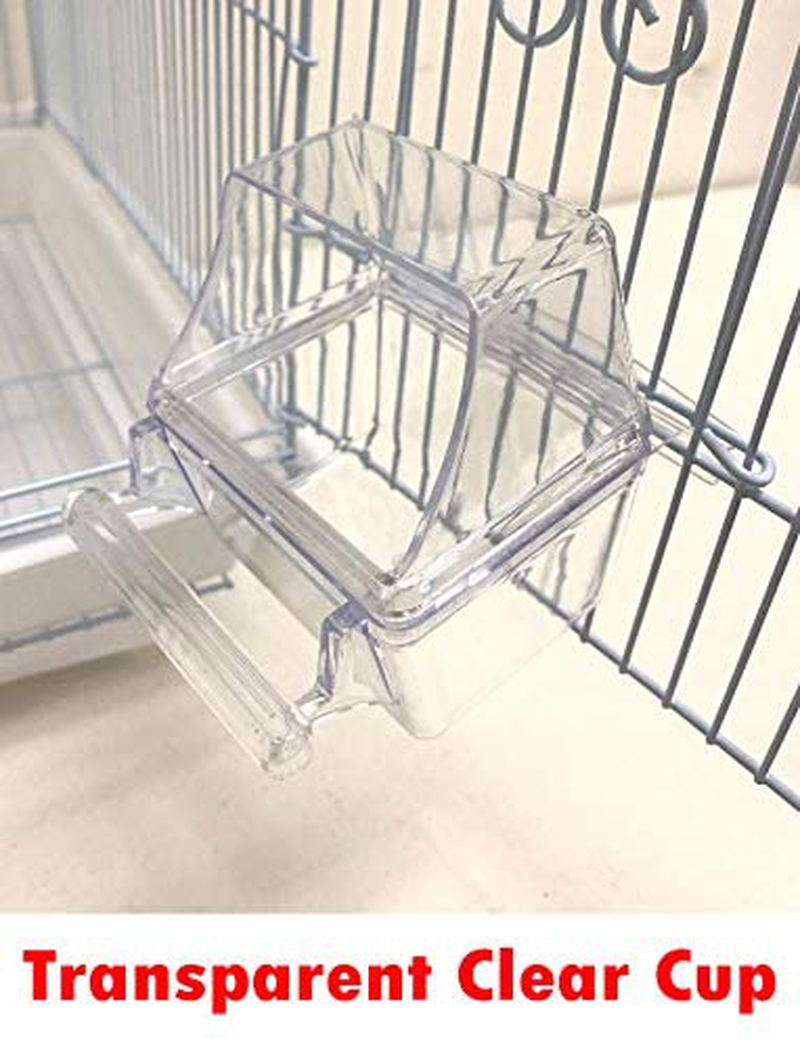 Mcage Large Double Roof Top Flight Parrot Bird Cage with Toy and Ladder for Cockatiel Parakeet Conure Lovebird Budgie Parrotlet Finch Canary Small Parrot Bird Cage with Rolling Stand Animals & Pet Supplies > Pet Supplies > Bird Supplies > Bird Cages & Stands Mcage   