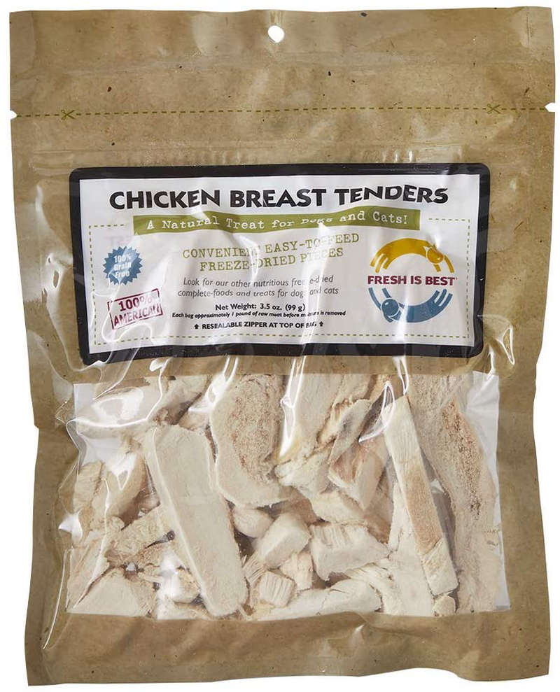 Fresh Is Best Freeze Dried Raw Chicken Treats - Dog & Cat Treats - Made in the USA Animals & Pet Supplies > Pet Supplies > Small Animal Supplies > Small Animal Treats Fresh Is Best Chicken Breast Tenders  