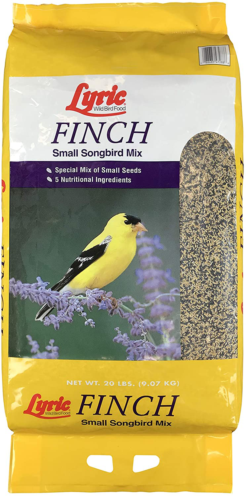 Lyric 2647408 Finch Small Songbird Wild Bird Mix, 20 Lb, Multi Animals & Pet Supplies > Pet Supplies > Bird Supplies > Bird Food Lyric 20 lb.  