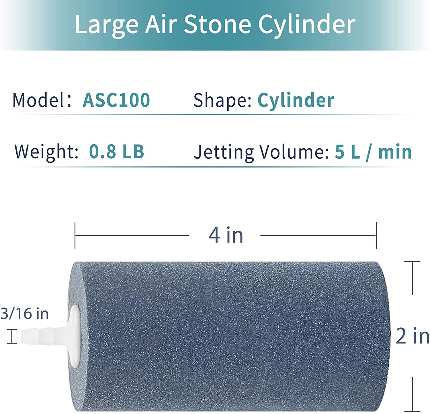 Pawfly Large Air Stone Cylinder 4 Inch Bubble Diffuser for Pond and Aquarium Fish Tank Animals & Pet Supplies > Pet Supplies > Fish Supplies > Aquarium & Pond Tubing Pawfly   