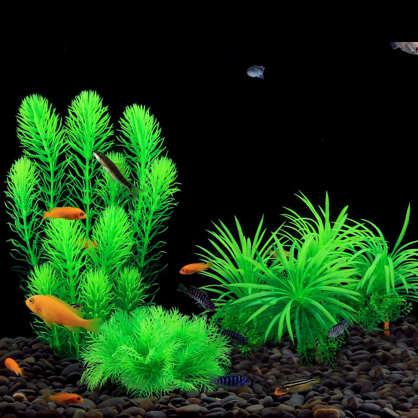 Mylifeunit Artificial Aquarium Plants, Fish Tank Decor Plants for Aquarium Decorations (Pack of 3) Animals & Pet Supplies > Pet Supplies > Fish Supplies > Aquarium Decor MyLifeUNIT   
