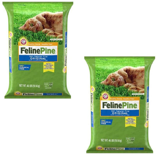 Feline Pine Original Cat Litter 20Lb (2 Pack (Each 40 Lbs.)) Animals & Pet Supplies > Pet Supplies > Cat Supplies > Cat Litter Feline Pine   