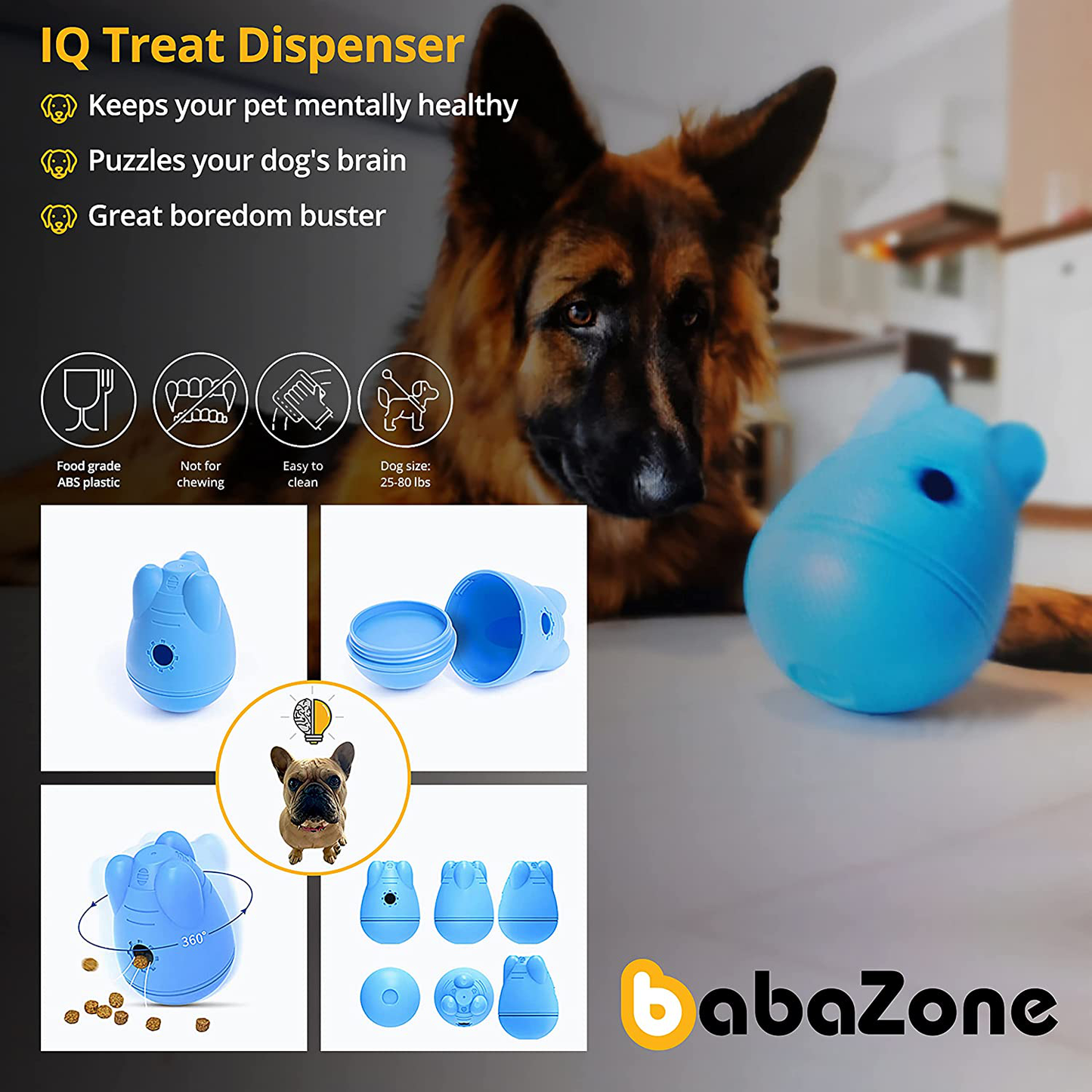 Total Enrichment & Fun - Interactive Toys and Puzzles for Dogs Who Love to Lick Sniff Chew Eat and Play Animals & Pet Supplies > Pet Supplies > Dog Supplies > Dog Toys babaZone   
