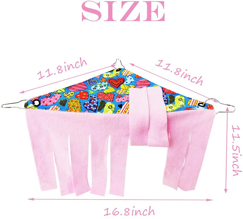 LEFTSTARER 2 Pcs Guinea Pigs Rats Corner Hideout Hidey Curtain Hideouts Cage Accessories Hidden Habitat Tent Toys for Ferrets Chinchillas Sugar Glider Bunny Pet Animals Animals & Pet Supplies > Pet Supplies > Small Animal Supplies > Small Animal Habitat Accessories LEFTSTARER   