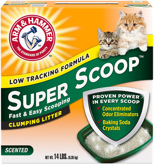 Arm & Hammer Super Scoop Litter, Fresh Scent Animals & Pet Supplies > Pet Supplies > Cat Supplies > Cat Litter Arm & Hammer 14 lbs  