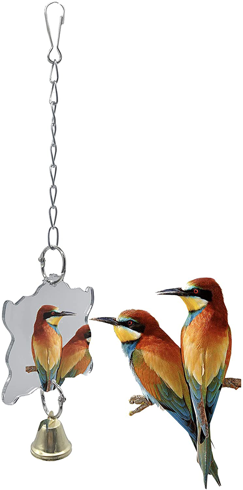 Ebaokuup 10 Packs Bird Swing Chewing Toys- Parrot Hammock Bell Toys Parrot Cage Toy Bird Perch with Wood Beads Hanging for Small Parakeets, Cockatiels, Conures, Finches,Budgie,Parrots, Love Birds Animals & Pet Supplies > Pet Supplies > Bird Supplies > Bird Toys EBaokuup   