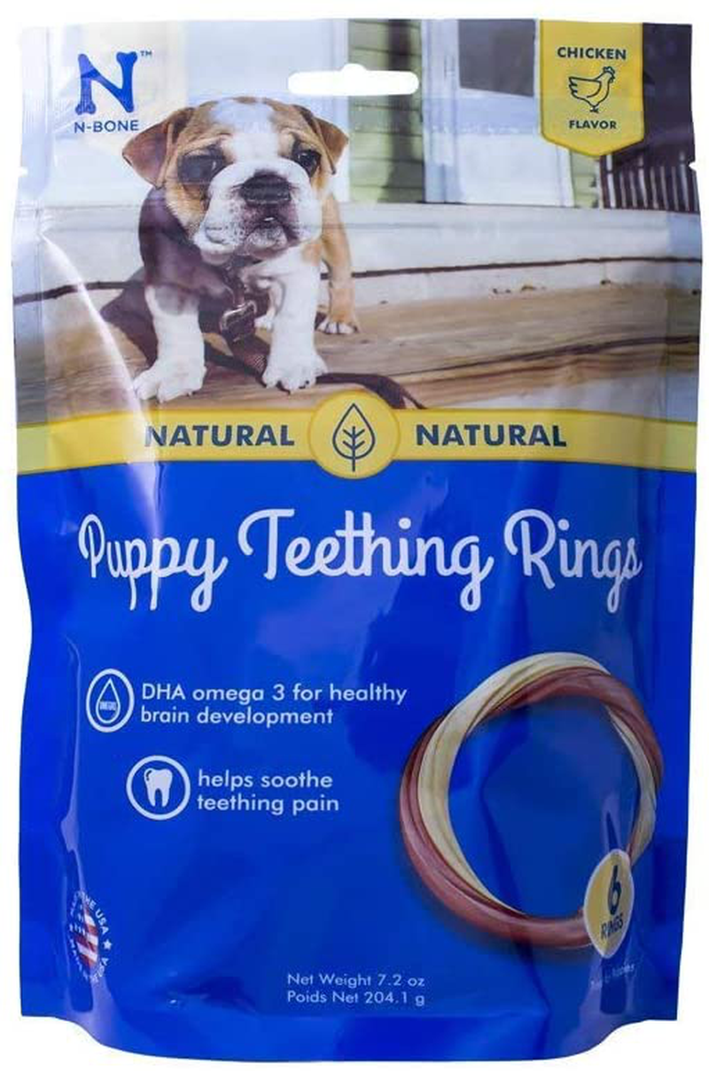 N-Bone Puppy Teething Ring Chicken Flavor Animals & Pet Supplies > Pet Supplies > Dog Supplies > Dog Treats N-Bone 7.19 Ounce (Pack of 6)  