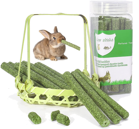 Natural Timothy Hay Sticks, Natural Apple Sticks, Natural Grass Cake, Timothy Molar Rod for Small Animals, Rabbits Chinchilla Hamsters Guinea Pigs Gerbils Groundhog Squirrels Animals & Pet Supplies > Pet Supplies > Small Animal Supplies > Small Animal Food DAMPET Fruit tree  