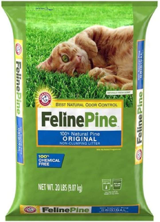 Feline Pine Original Cat Litter 20Lb (2 Pack) Animals & Pet Supplies > Pet Supplies > Cat Supplies > Cat Litter Feline Pine   