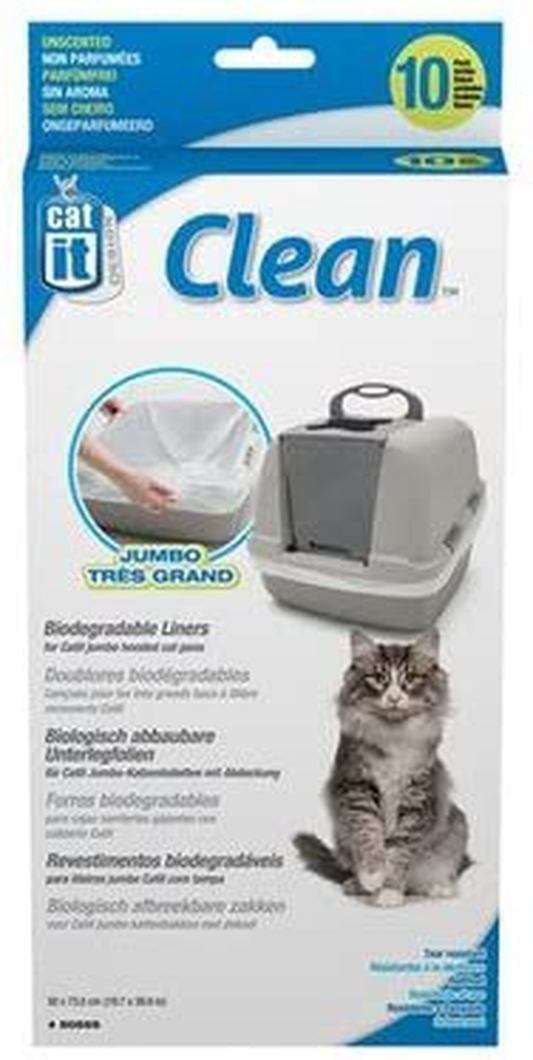 Catit Litter Box Liner (10 Pack) Size: Jumbo (30" H X 20" W X 0.9" L) Animals & Pet Supplies > Pet Supplies > Cat Supplies > Cat Litter Box Liners Hagen   