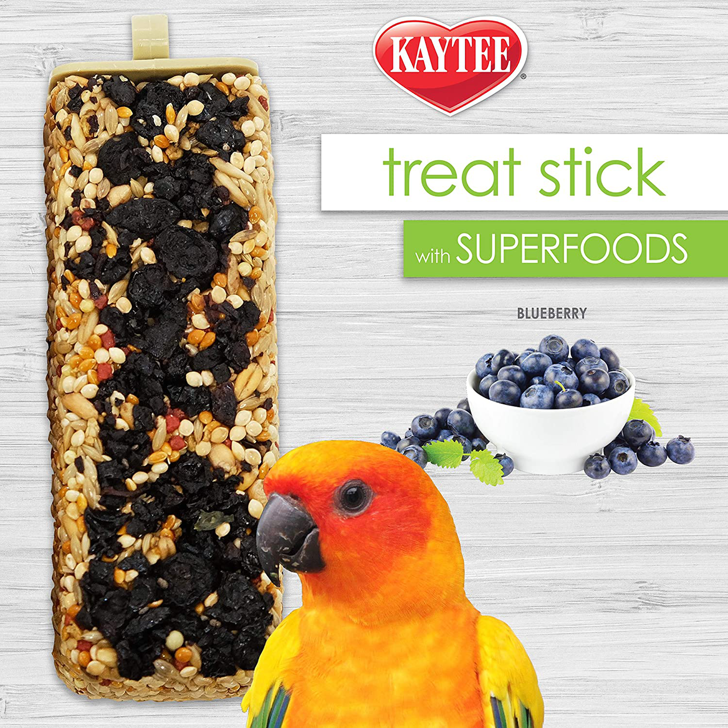 Kaytee Avian Superfood Treat Stick, Blueberry, 5.5 Ounces Animals & Pet Supplies > Pet Supplies > Bird Supplies > Bird Treats Kaytee   