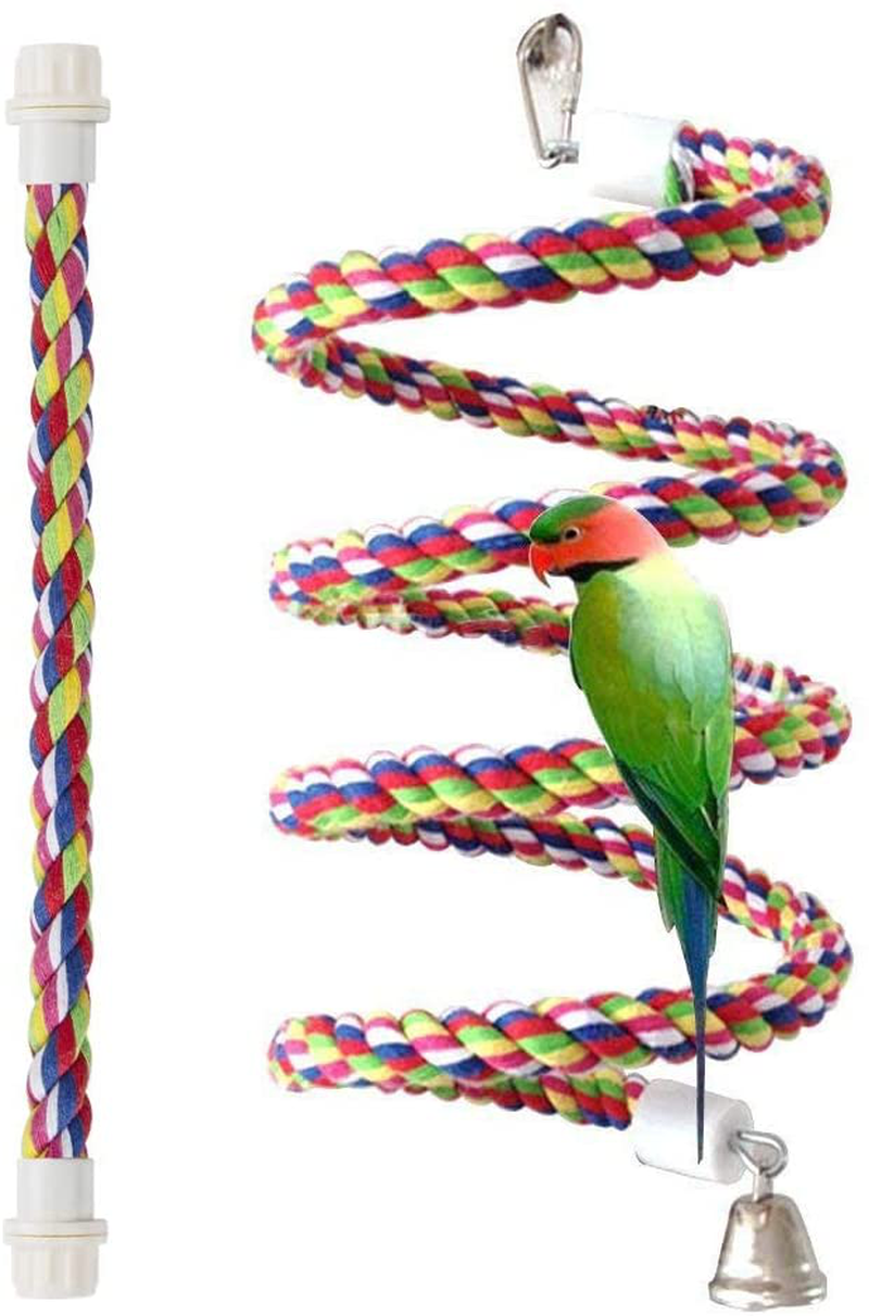 Pets Vv Rope Bungee Bird Toy, Bird Perch Animals & Pet Supplies > Pet Supplies > Bird Supplies > Bird Cages & Stands Petsvv 43 Inch long  