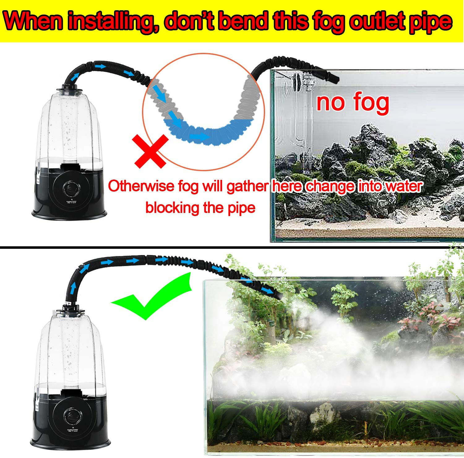 COOSPIDER Reptile Fogger Terrariums Humidifier Fog Machine Mister 3L Large Size Ideal for Paludarium/Vivarium/Reptiles/Amphibians/Herps Animals & Pet Supplies > Pet Supplies > Reptile & Amphibian Supplies > Reptile & Amphibian Habitat Accessories COOSPIDER   