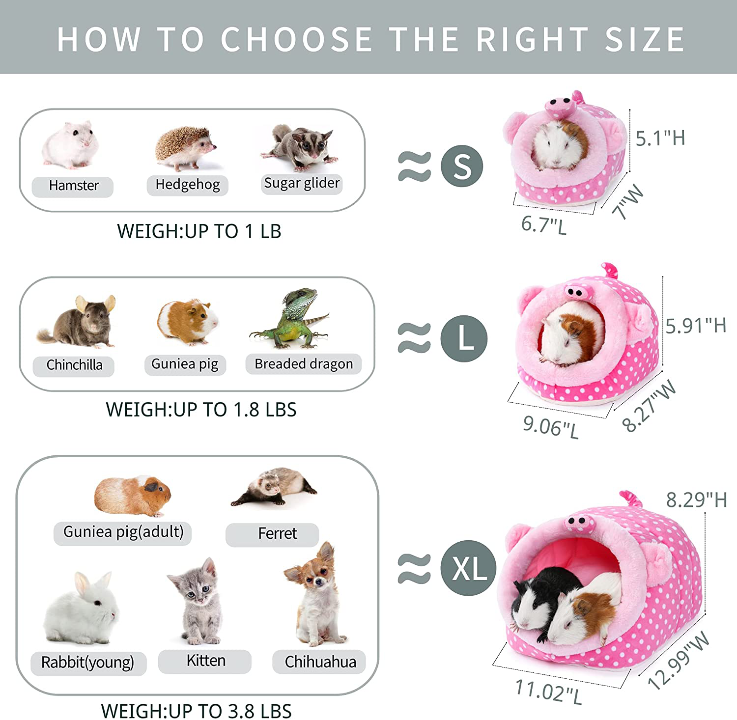 Janyoo Chinchilla Hedgehog Guinea Pig Bed Accessories Cage Toys Bearded Dragon House Hamster Supplies Habitat Ferret Rat Animals & Pet Supplies > Pet Supplies > Small Animal Supplies > Small Animal Bedding JanYoo   