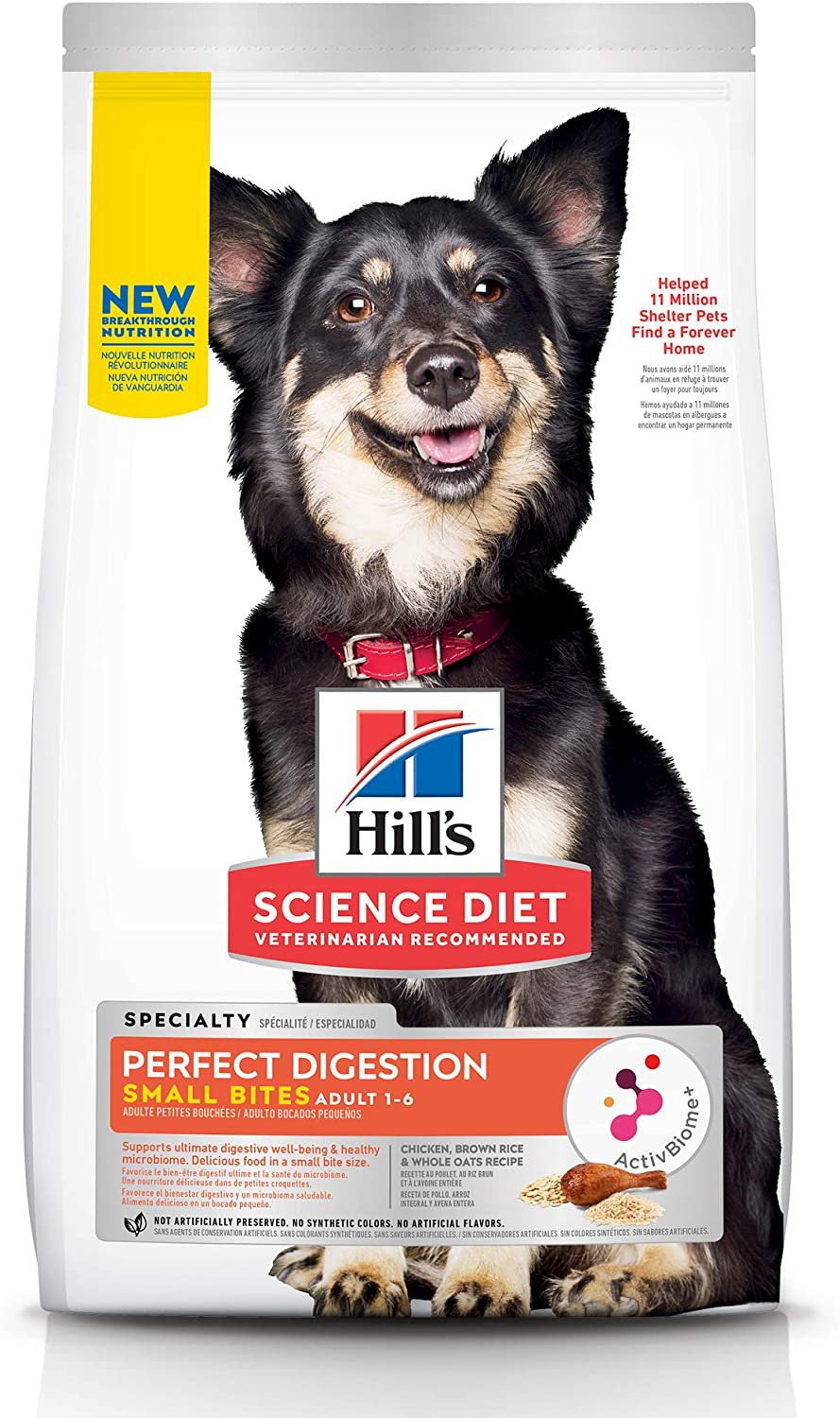 Hill'S Science Diet Adult, Small Bites, Dog Dry Food Perfect Digestion Animals & Pet Supplies > Pet Supplies > Small Animal Supplies > Small Animal Treats Hill's Science Diet 3.5 Pound (Pack of 1)  