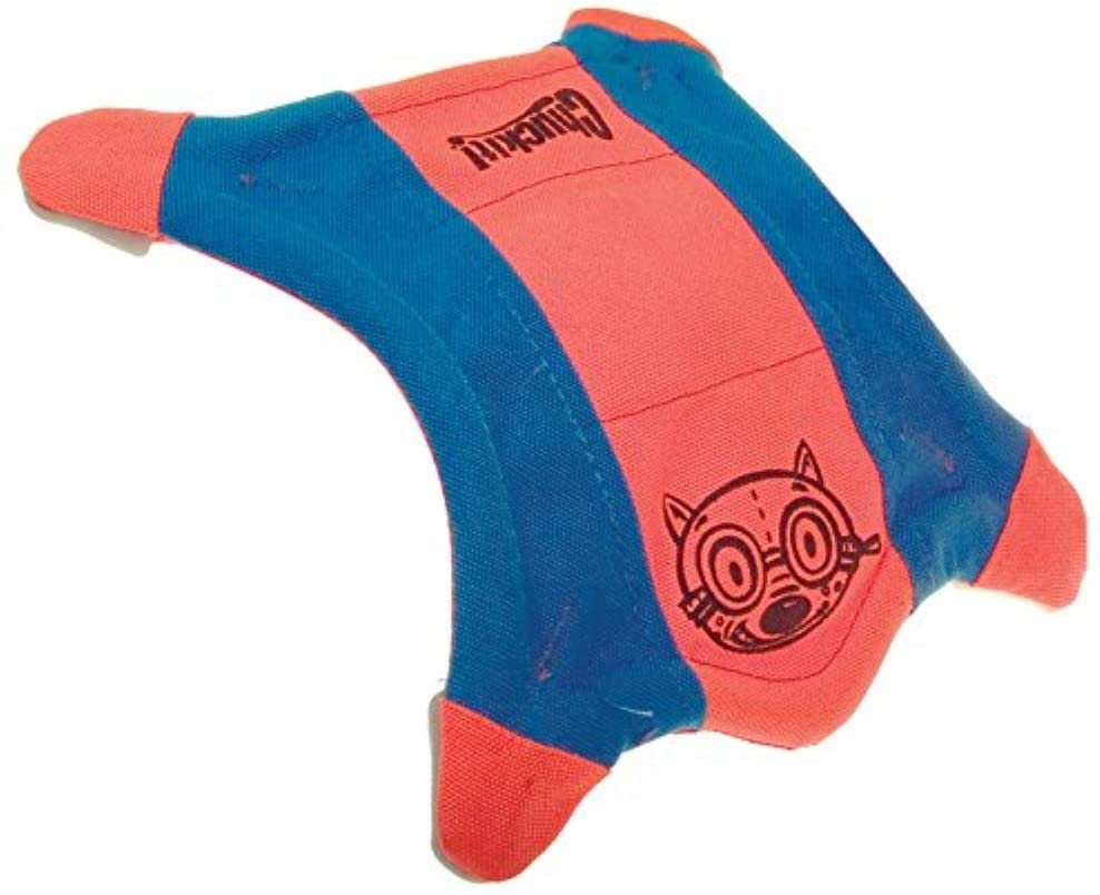 Flying Squirrel Spinning Dog Toy, (Orange/Blue), Multicolor, Medium (10 in X 10 Animals & Pet Supplies > Pet Supplies > Dog Supplies > Dog Toys Canine Hardware   