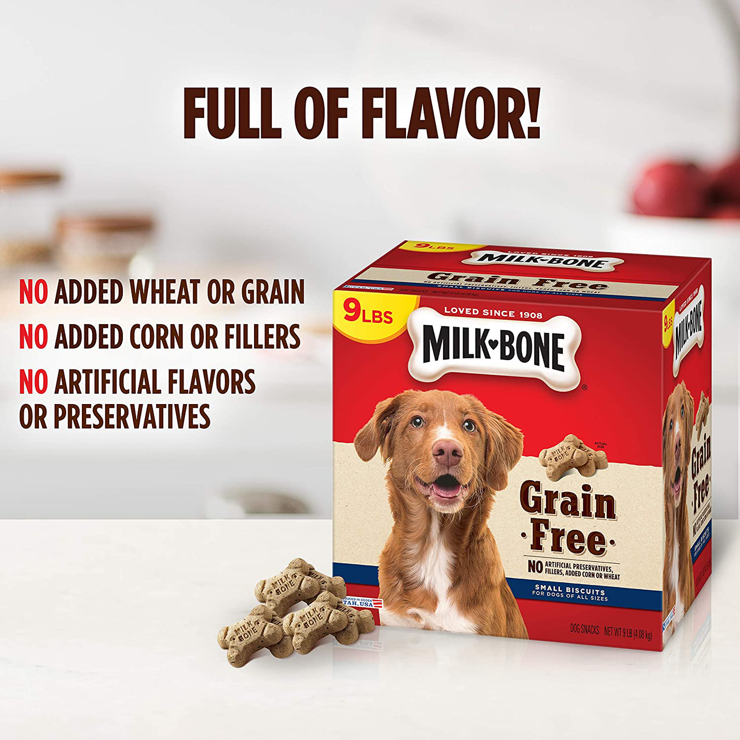 Milk-Bone Grain Free Dog Biscuits, Small Size Animals & Pet Supplies > Pet Supplies > Small Animal Supplies > Small Animal Treats Milk-Bone   