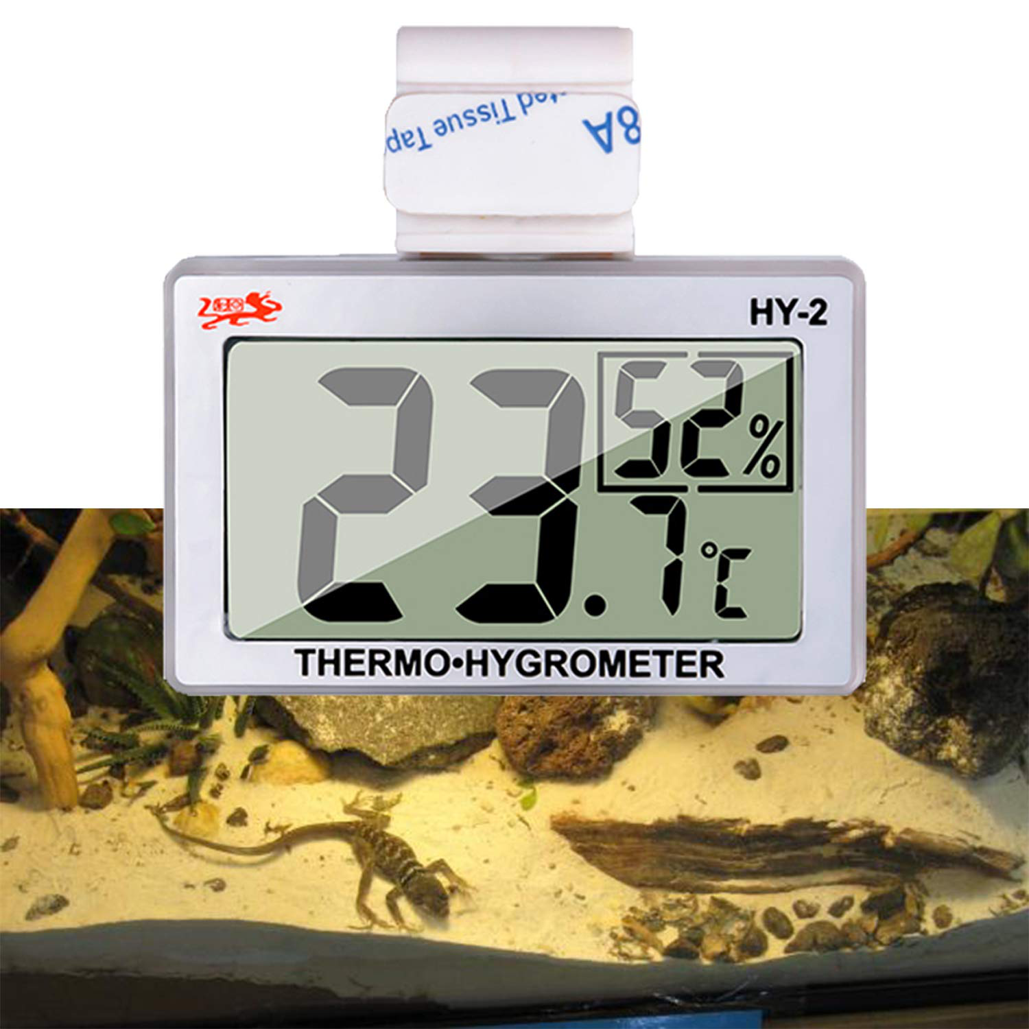 Capetsma Reptile Thermometer, Digital Thermometer Hygrometer for Reptile Terrarium, Temperature and Humidity Monitor in Acrylic and Glass Terrarium,Accurate - Easy to Read - No Messy Wires… (1 Pack) Animals & Pet Supplies > Pet Supplies > Reptile & Amphibian Supplies > Reptile & Amphibian Substrates capetsma   