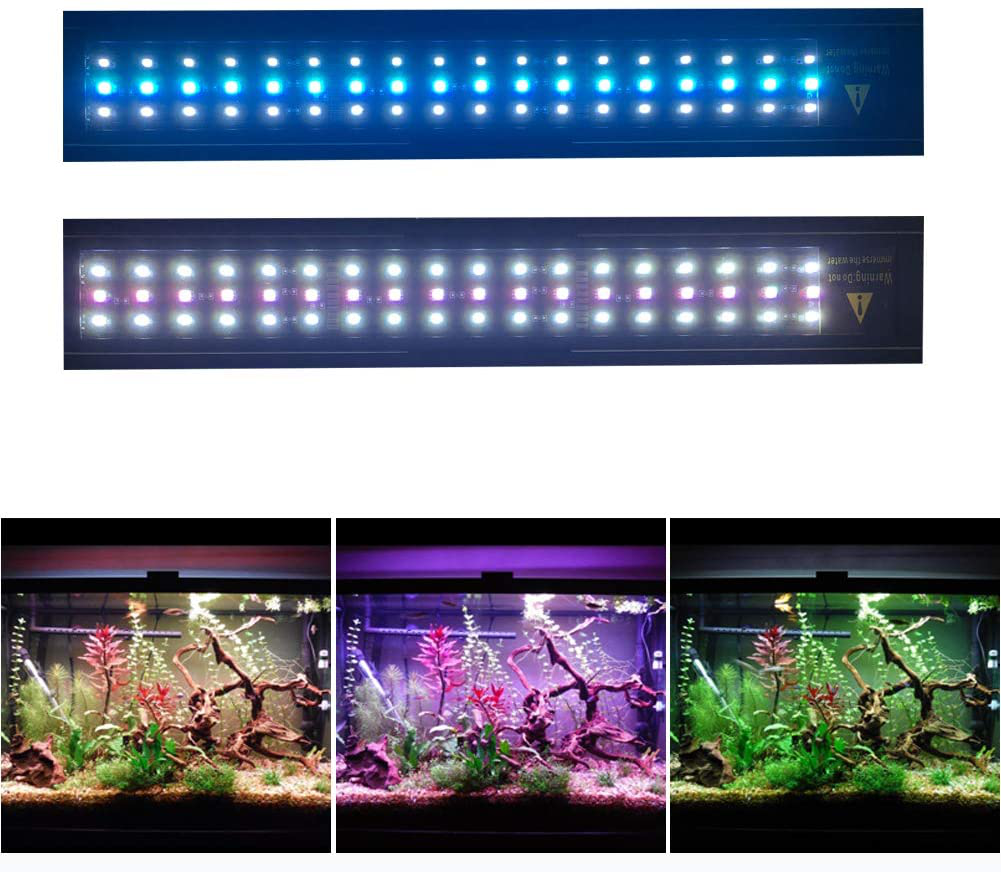 MQ 7W RGB Aquarium Light, 12 in LED Fish Tank Light with Extendable Brackets, 24/7 Automated Planted plus Aquarium Light with Remote Controller Animals & Pet Supplies > Pet Supplies > Fish Supplies > Aquarium Lighting MQ   