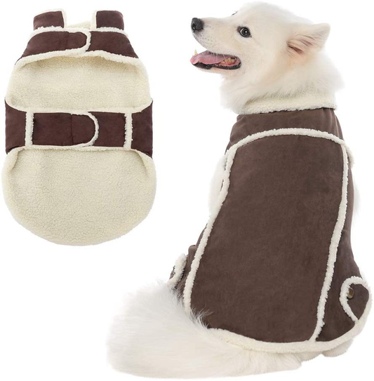 BINGPET Dog Winter Coat - Cold Weather Dog Clothes, Windproof Fall Outfit for Dogs with Fleece Lined, Soft and Warm Pet Apparel Jacket for Small Medium Large Dogs… Animals & Pet Supplies > Pet Supplies > Dog Supplies > Dog Apparel BINGPET Large  