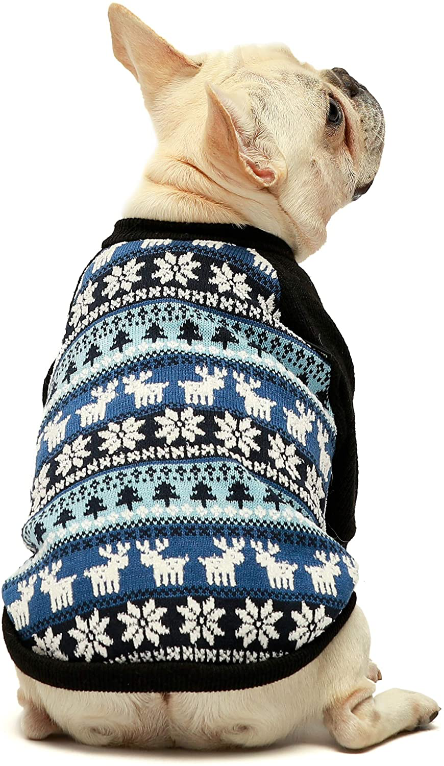 Fitwarm Dog Winter Sweater Knitwear Greygrids Pet Winter Clothes Doggie Outifts Thermal Clothes Grey