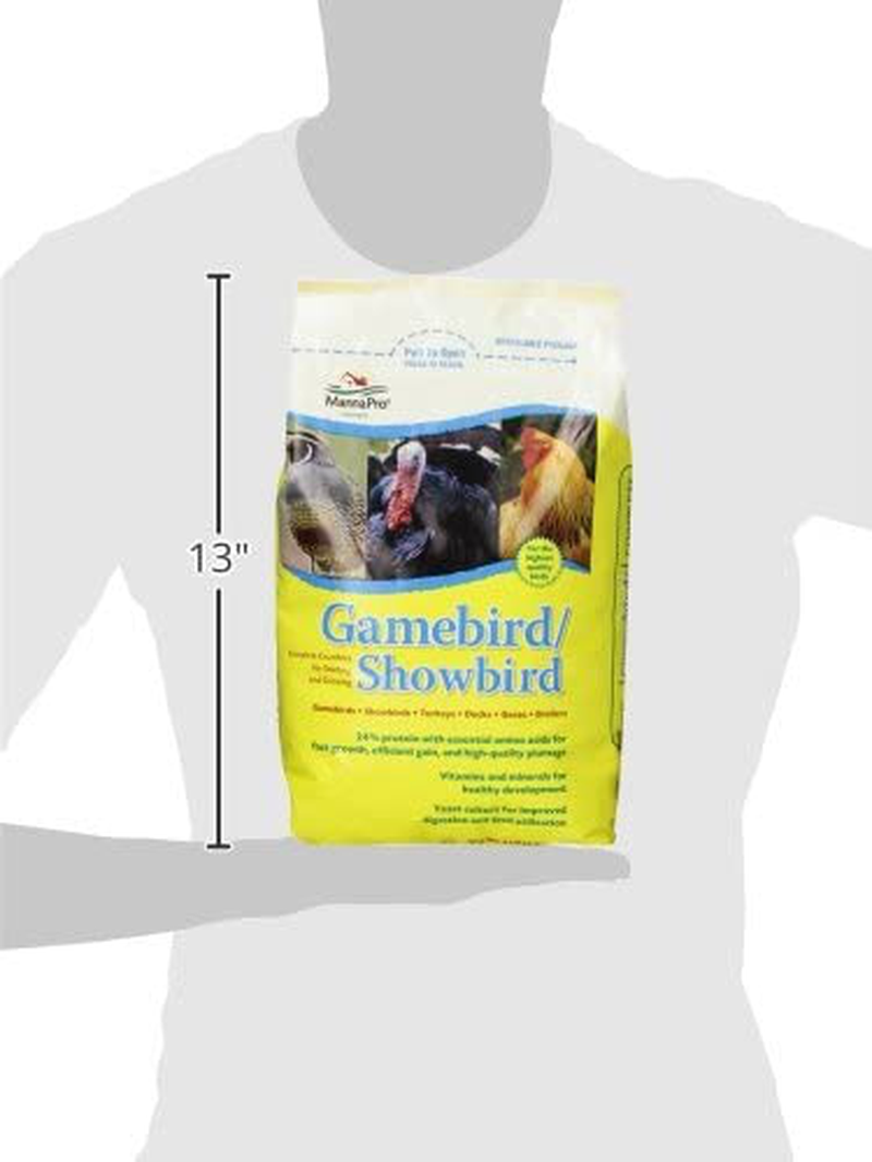 Manna Pro Gamebird Showbird Crumbles|Formulated with Vitamins & Minerals|5 Pounds Animals & Pet Supplies > Pet Supplies > Bird Supplies > Bird Food Manna Pro   