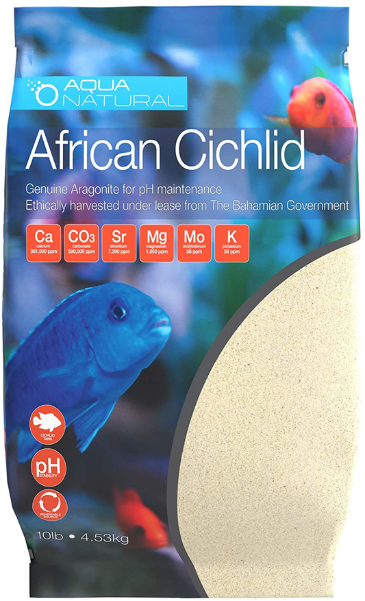 African CICHILD Aragonite 10LB Sand for Aquarium Animals & Pet Supplies > Pet Supplies > Fish Supplies > Aquarium Gravel & Substrates Pisces USA   